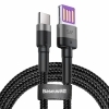 Bild 1: MTXtec Baseus Cafule Kabel USB Typ C SuperCharge 40W Quick Charge 3.0 QC 3.0 Kabel 1m grau-schwarz