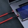 Bild 5: Baseus Cafule Ladekabel aus Nylon USB-C PD 2.0 60W 20V 3A QC3.0 1M Schwarz-Rot