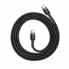 Bild 3: Baseus Cafule Ladekabel aus Nylon USB-C PD 2.0 60W 20V 3A QC3.0 1M Schwarz-Grau