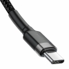 Bild 6: Baseus Cafule Ladekabel aus Nylon USB-C PD 2.0 60W 20V 3A QC3.0 1M Schwarz-Grau