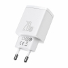 Bild 2: Baseus Compact Schnellladegerät USB / USB Type C 20W 3A Quick Charge 3.0 und PD 3.0 weiss (CCXJ-B02)