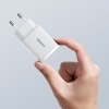 Bild 4: Baseus Compact Schnellladegerät USB / USB Type C 20W 3A Quick Charge 3.0 und PD 3.0 weiss (CCXJ-B02)