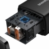 Bild 5: MTXtec Baseus Compact Schnellladegerät USB / USB Type C 20W 3A Quick Charge 3.0 und PD 3.0 schwarz (CCXJ-B01)